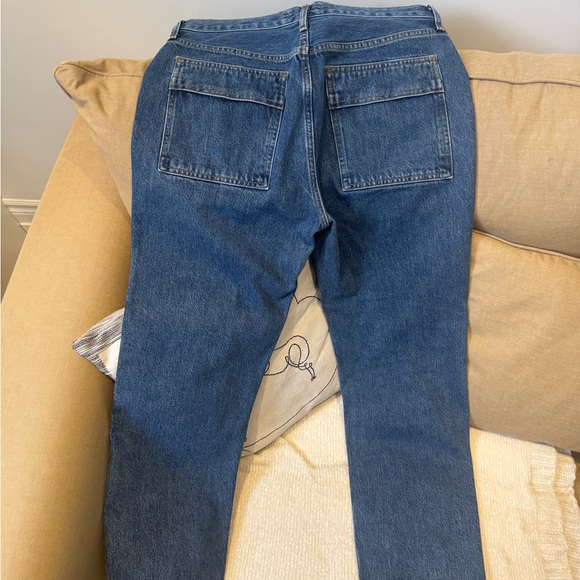 Agolde Light Blue High-Rise Denim Jeans - Picture 4 of 4